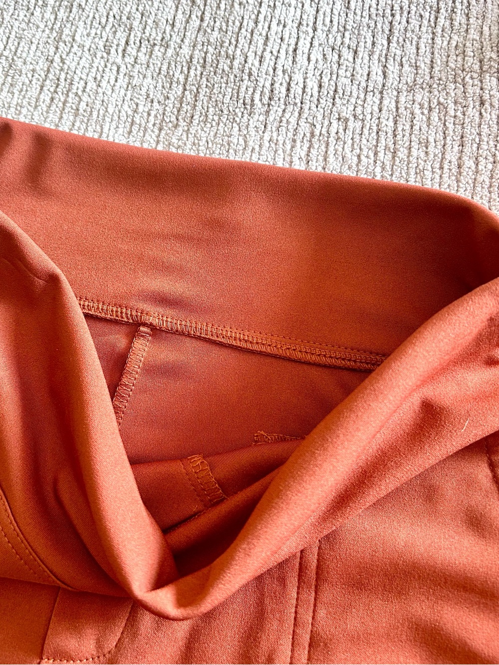 Women’s comfort stretch pull-on yoga pants rust Medium - Picture 6 of 8